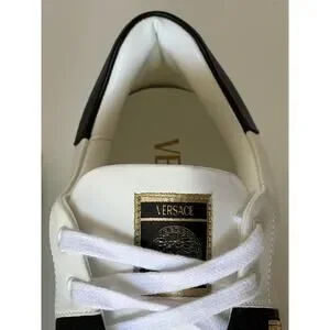 Versace | Shoes | Versace Greek Key Mens Whiteblack Leather  display picture 2